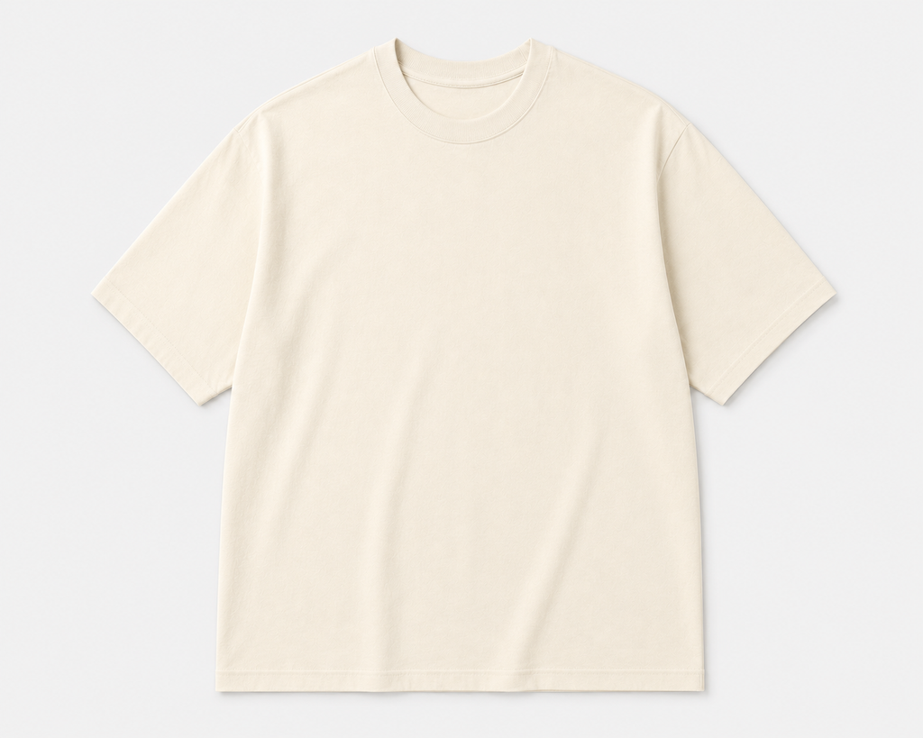 Relaxed Fit Off-White T-Shirt