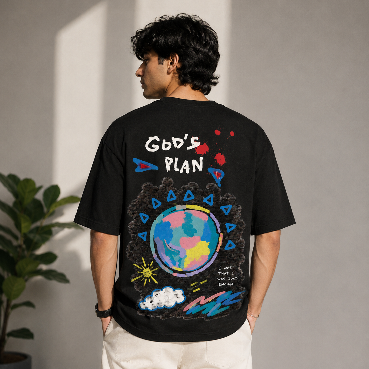 Relaxed Fit Black T-Shirt