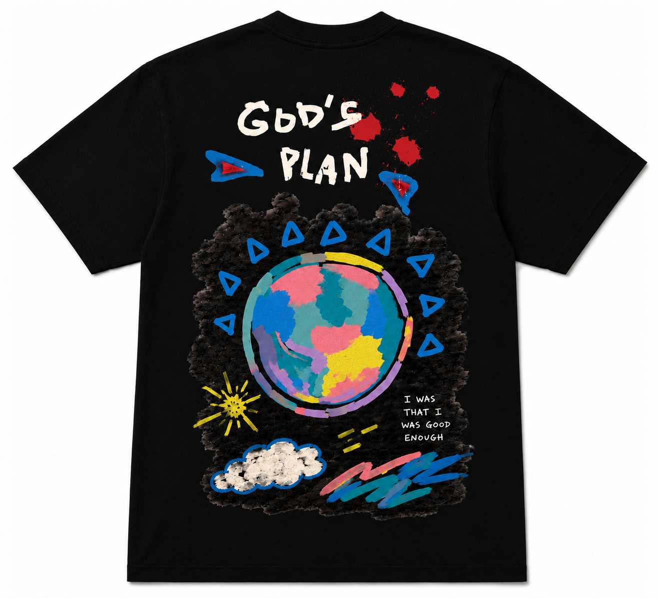 Relaxed Fit Black T-Shirt