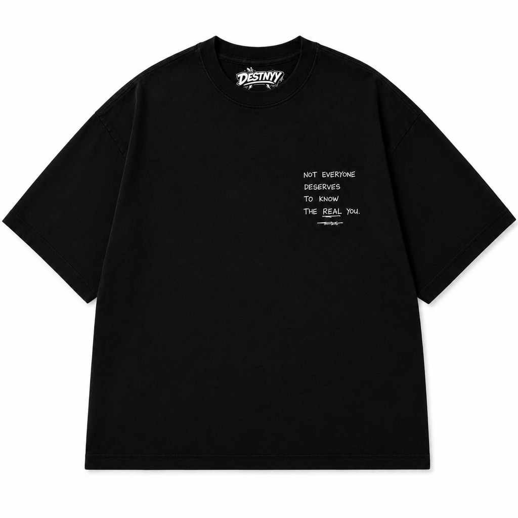 Oversized Black T-shirt – Destnyy