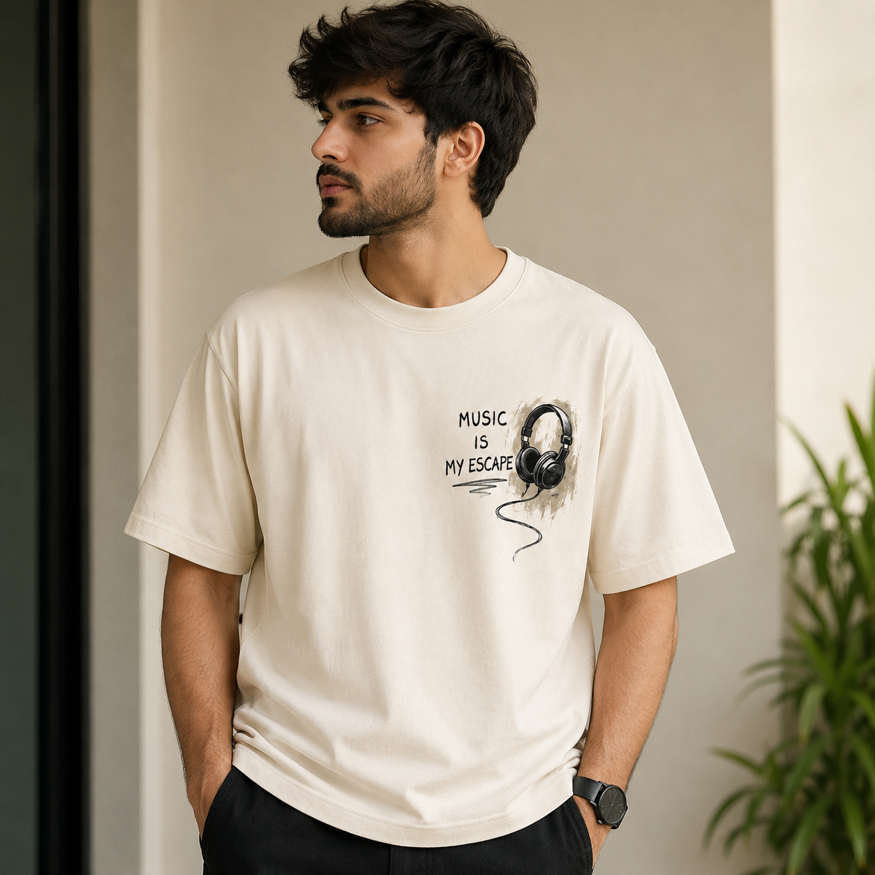 Oversized Off-White T-Shirt