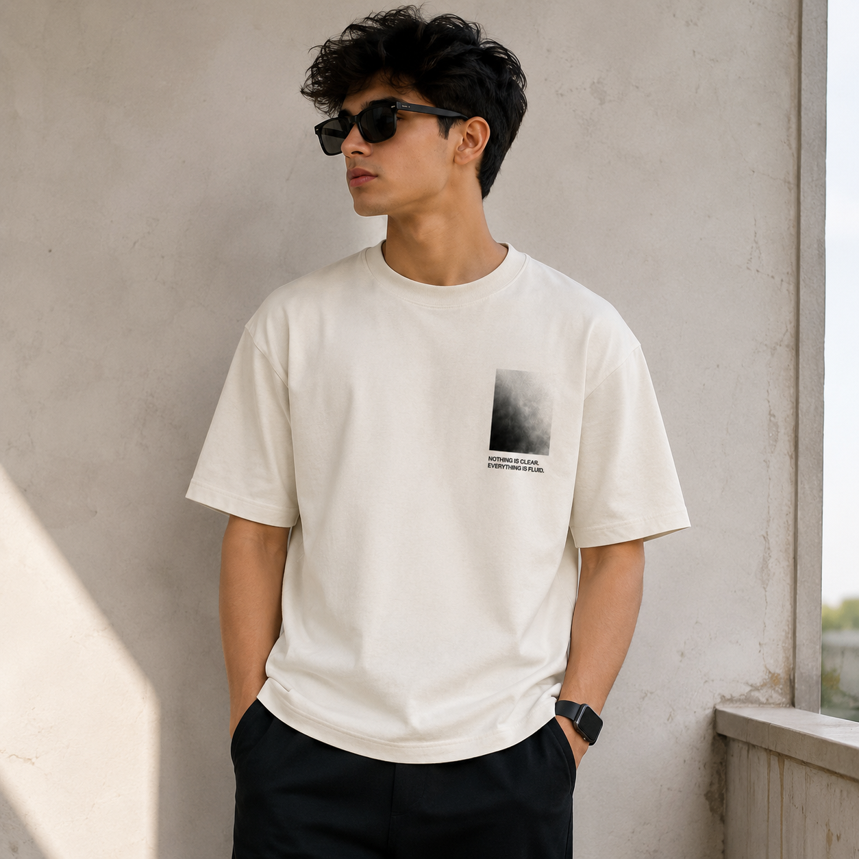 Relaxed Fit Off-White T-shirt