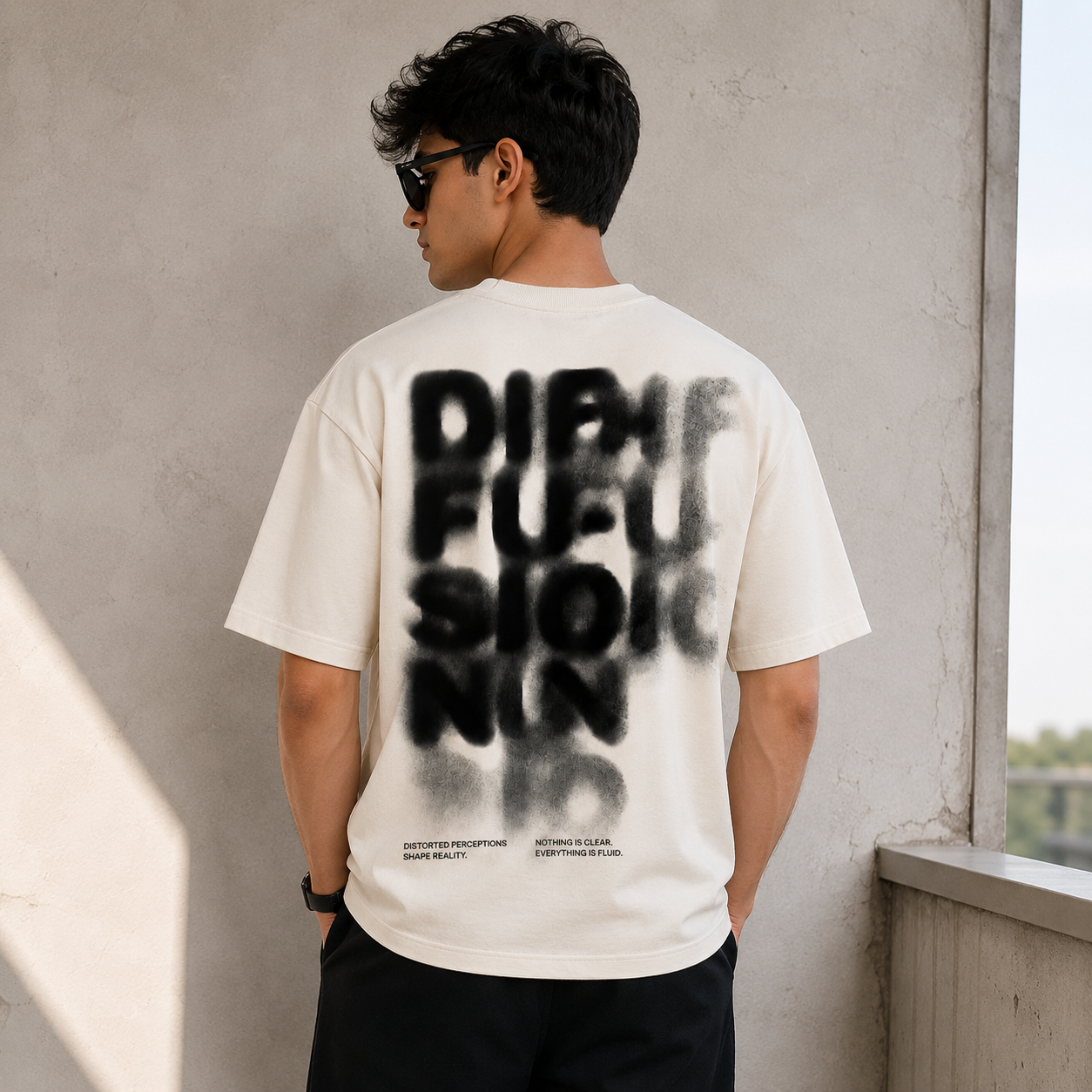 Relaxed Fit Off-White T-shirt
