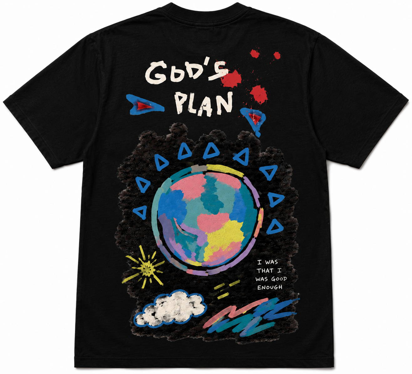 Relaxed Fit Black T-Shirt