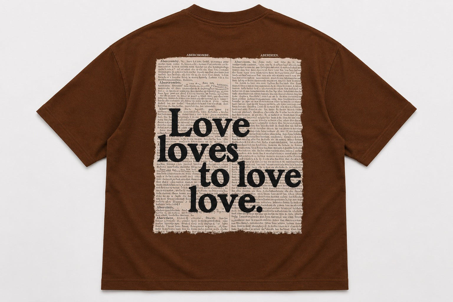 Oversized Coffee Brown T-Shirt